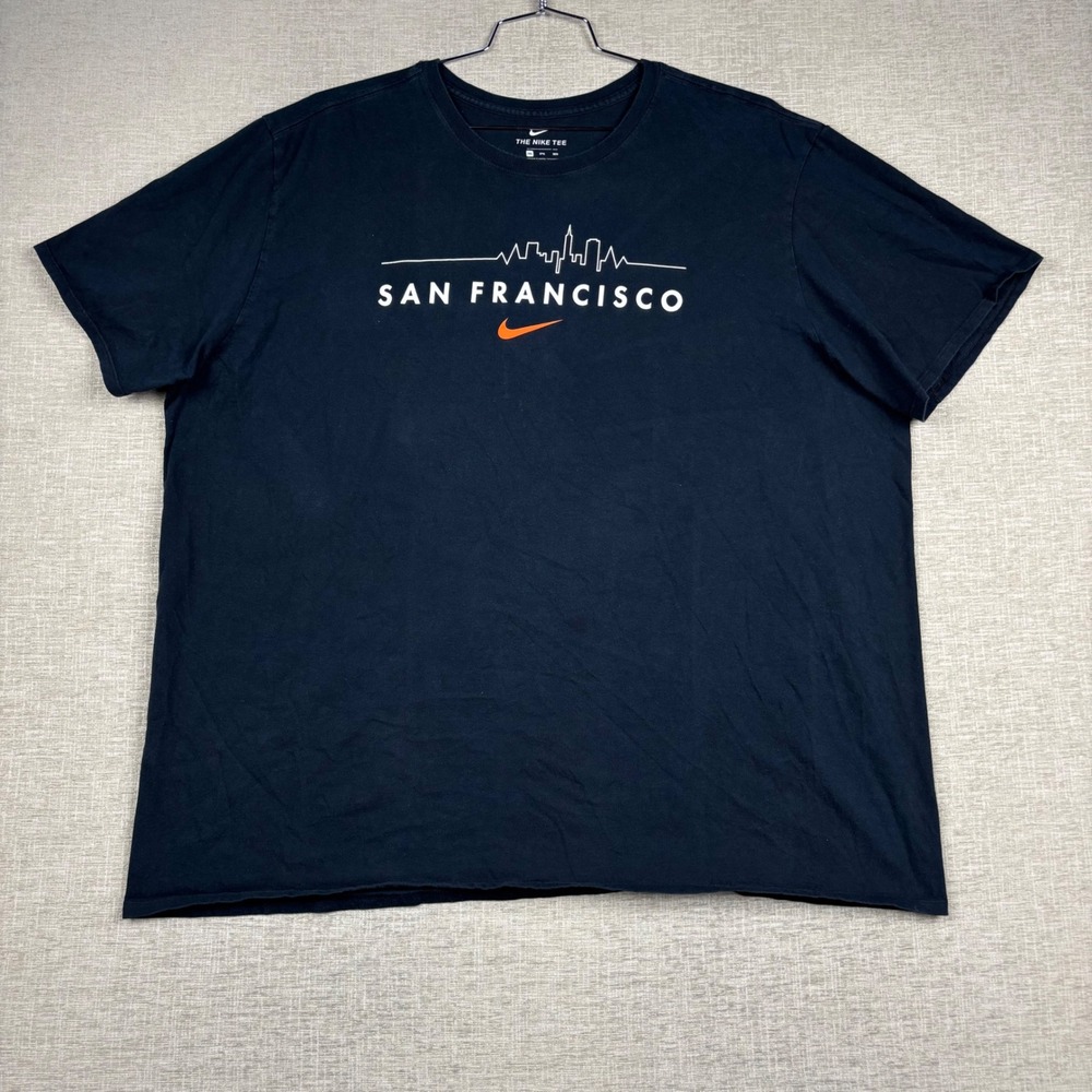 Nike San Francisco Skyline Graphic T-Shirt Mens 3XL Black Athletic Cut